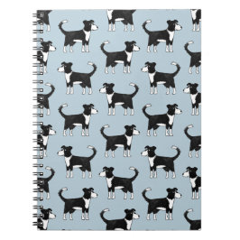 Caderno Espiral Welsh Border Collie Sheepdog Cute Patterno