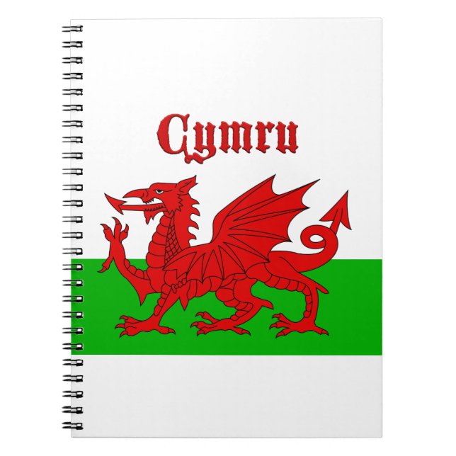 Caderno Espiral Welsh Flag Cymru (Frente)