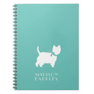 Caderno Espiral West Highland Terrier Dog Puppy Westie