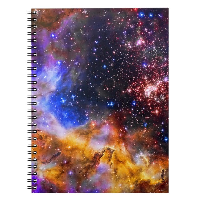 Caderno Espiral Westerlund 2 na Imagem Espacial da Constelação de  (Frente)