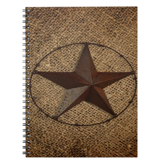 Caderno Espiral Western Country Ruslap Primitive Texas Star (Frente)
