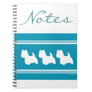 Caderno Espiral Westies Turquesa