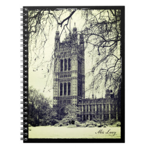 Caderno Espiral Westminster, Parlamento, Winter London - Inglaterr