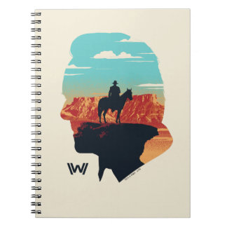 Caderno Espiral Westworld | Ford Silhouette Of Man in Black