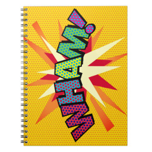 Caderno Espiral WHAM Diversão Retro Quadrinhos Pop Art