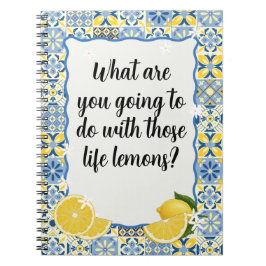 Caderno Espiral What are you going to do with those life lemons