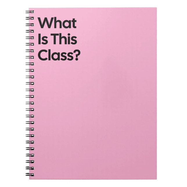 Caderno Espiral What Is This Class Notebook (Frente)
