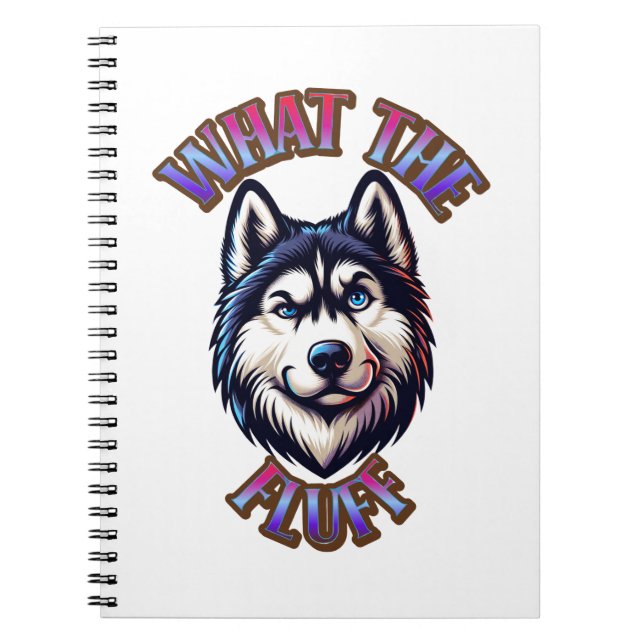 Caderno Espiral What The Fluff Spiral Notebook (Frente)