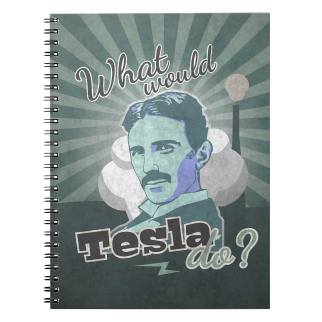 Caderno Espiral What would Tesla Do? (Frente)