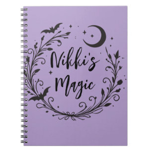 Caderno Espiral Whimsic Witchy Wiccan Herb Magic Halloween