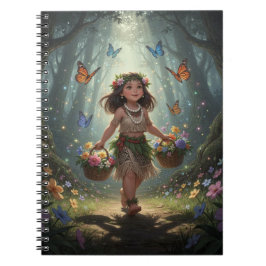 Caderno Espiral Whimsical Girl Notebook