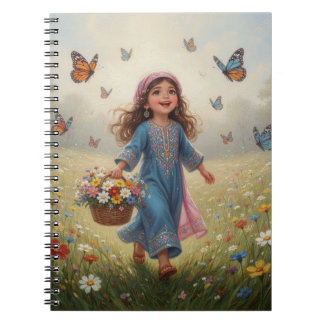 Caderno Espiral Whimsical Girl Notebook