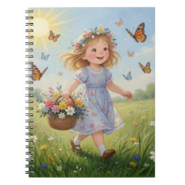 Caderno Espiral Whimsical Girl Notebook