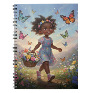 Caderno Espiral Whimsical Girl Notebook