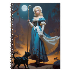 Caderno Espiral Whimsical Gothic Fantasy Princess