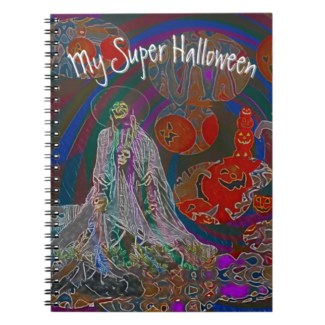 Caderno Espiral Whimsical Halloween Dreams (Frente)