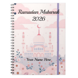 Caderno Espiral Whimsical Pastel Islamic Art