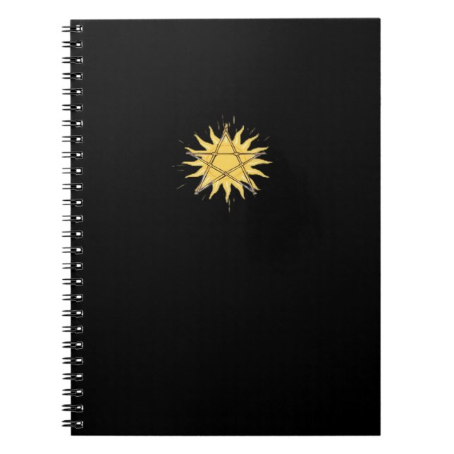Caderno Espiral Whimsigoth Pentagram Sun Classic (Frente)