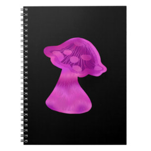 Caderno Espiral Whimsigoth Zen Pattern Mushroom