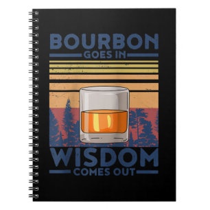 Caderno Espiral Whiskey Bourbon sai na sabedoria