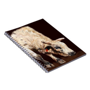 Caderno Espiral White Bucking Rodeo Bull