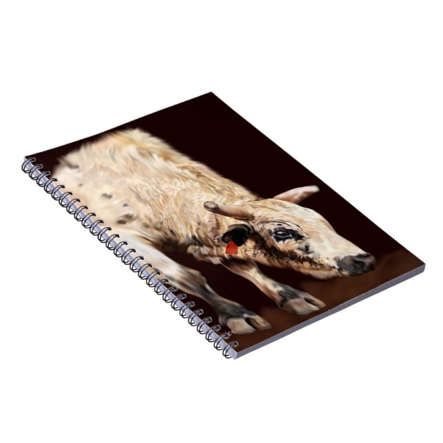 Caderno Espiral White Bucking Rodeo Bull (Lado Direito)