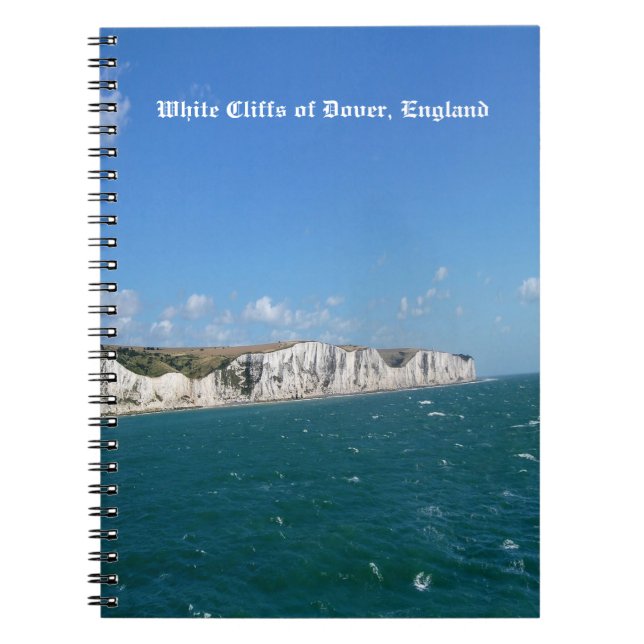 Caderno Espiral White Cliffs of Dover, Inglaterra (Frente)