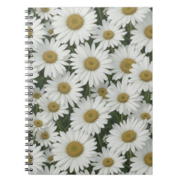 Caderno Espiral White Daisies