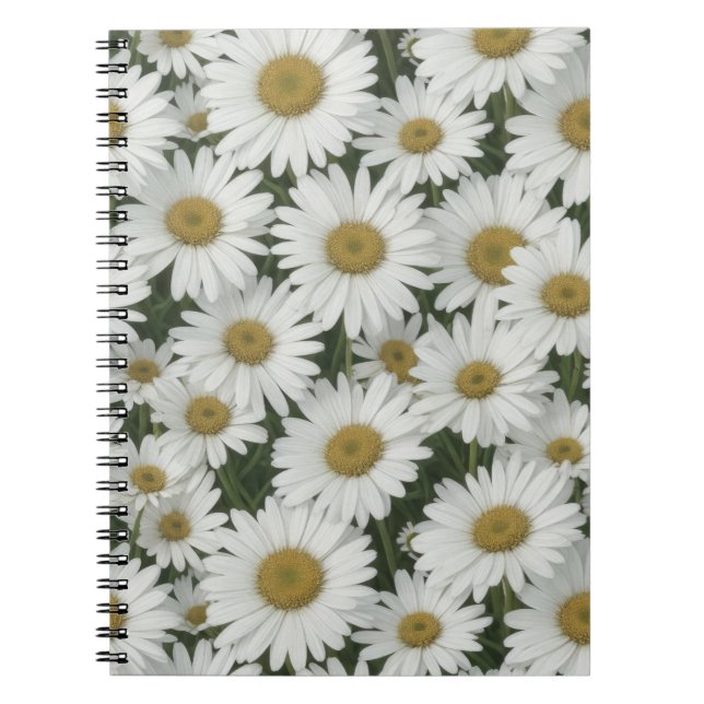 Caderno Espiral White Daisies (Frente)