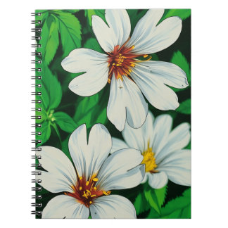 Caderno Espiral White Floral