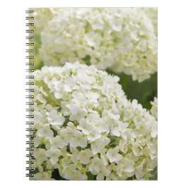 Caderno Espiral White Hydrangea