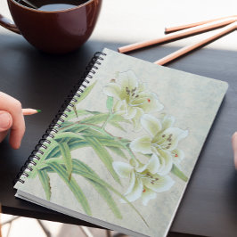 Caderno Espiral White Lily