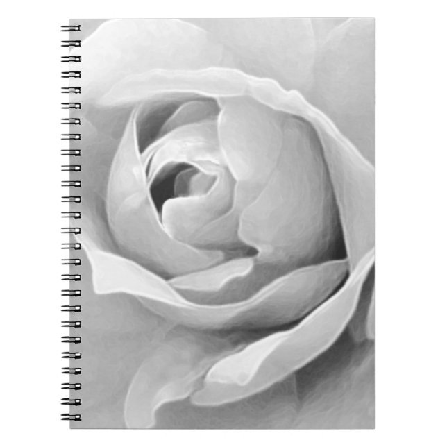 Caderno Espiral White Rose Elegance (Frente)