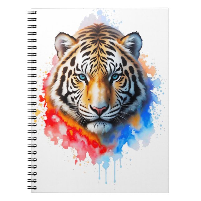 Caderno Espiral White Tiger (Frente)