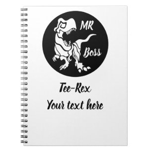 Caderno Espiral White Trex, o Chefe Dino