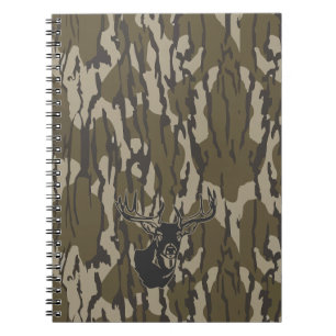 Caderno Espiral Whitetail Deer Bottomland Camo Hunting Camo