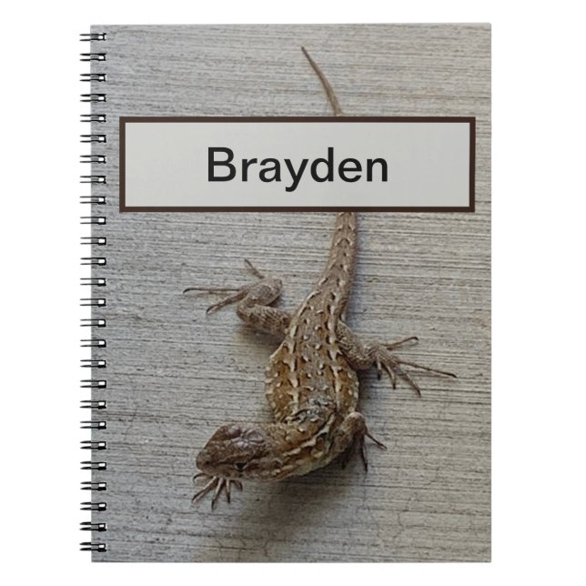Caderno Espiral Wild Lizard Personalizado (Frente)