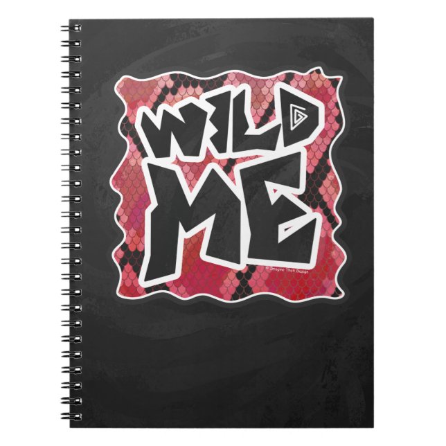 Caderno Espiral Wild Me Cobra Black and Red Impressão (Frente)
