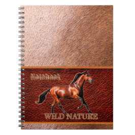 Caderno Espiral WILD NATURE - coleção HORSE design
