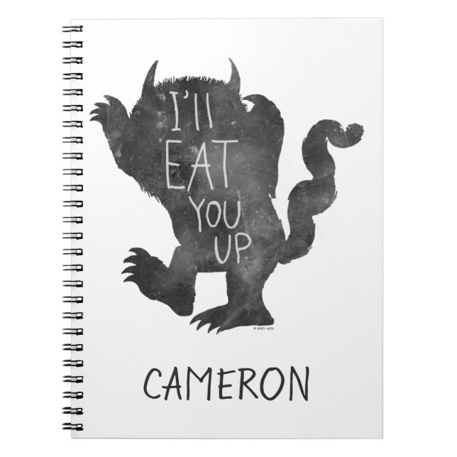 Caderno Espiral Wild Thing | Eu vou te comer | Adicione seu nome (Frente)