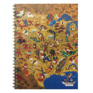 Caderno Espiral William Gropper's America - Folclore de desenhos a