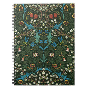 Caderno Espiral William Morris (1834-1896) - Padrão famoso da Tuli