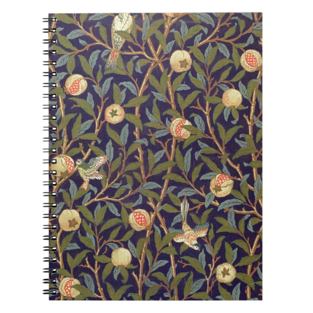 Caderno Espiral William Morris Bird E Pomegranato (Frente)