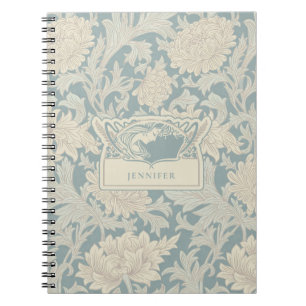 Caderno Espiral William Morris Chrysanthemum Pattern