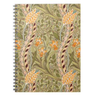 Caderno Espiral William Morris Daffodil Garden Flower Classic Bota