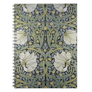 Caderno Espiral William Morris - design do papel de parede do