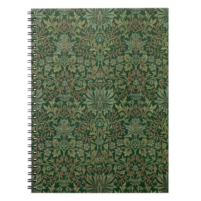 Caderno Espiral William Morris Flower Garden-Greens (Frente)
