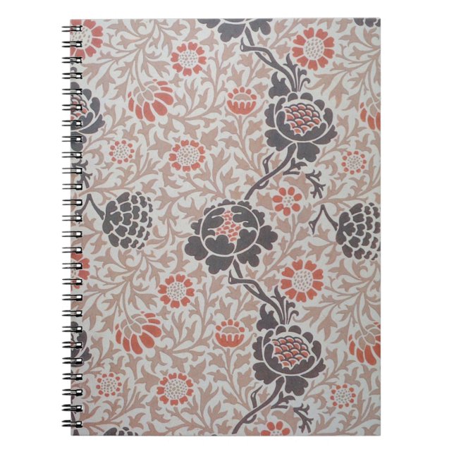 Caderno Espiral William Morris Grafton Botanic Art Design (Frente)