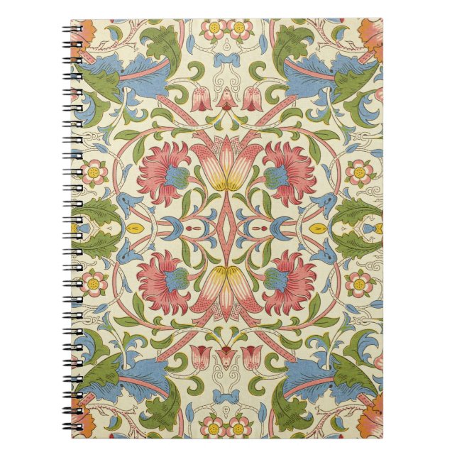 Caderno Espiral William Morris Loddon Blossom Padrões Florais (Frente)