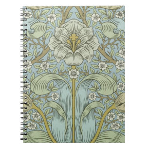 Caderno Espiral William Morris Primavera Thicket Classic Pattern